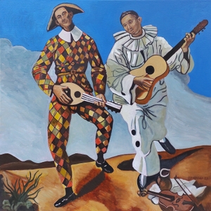 Harlequin and Pierrot