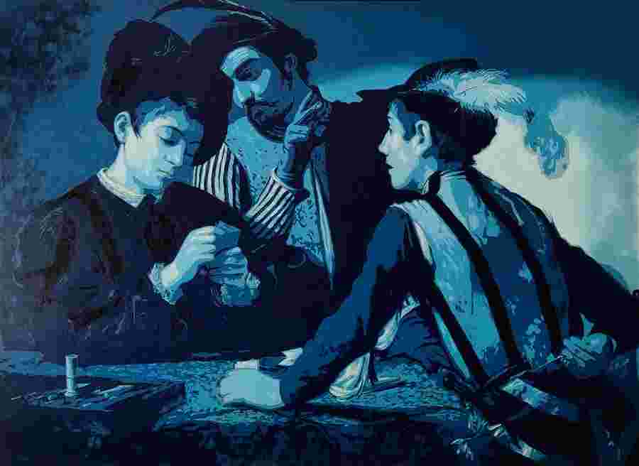 Gregorio Undurraga - The Cardsharps (Caravaggio) (2024)