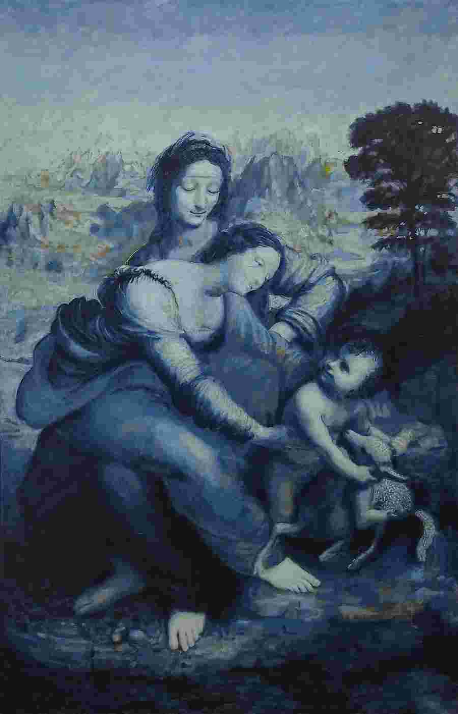 Gregorio Undurraga - The Virgin and Child with Saint Anne (Da Vinci) (2023)